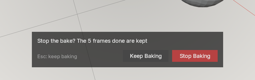 The question when you press Cancel